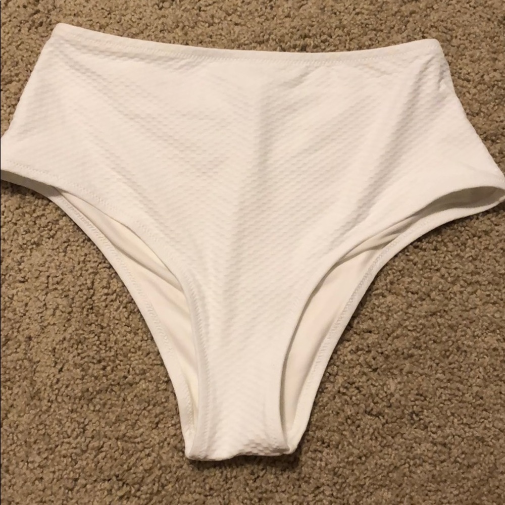 High waisted Aerie White Bikini Bottoms